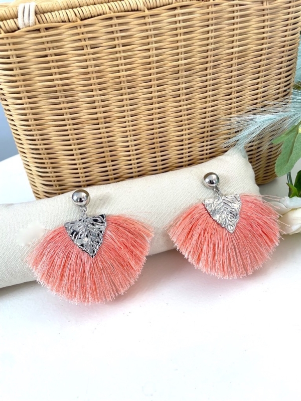 Pendientes Lambada coral