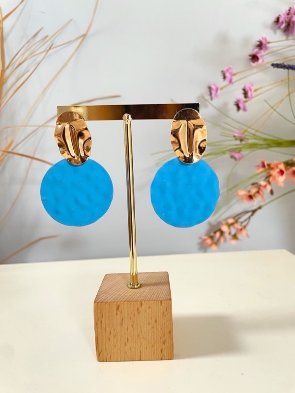 Pendientes Luna azules