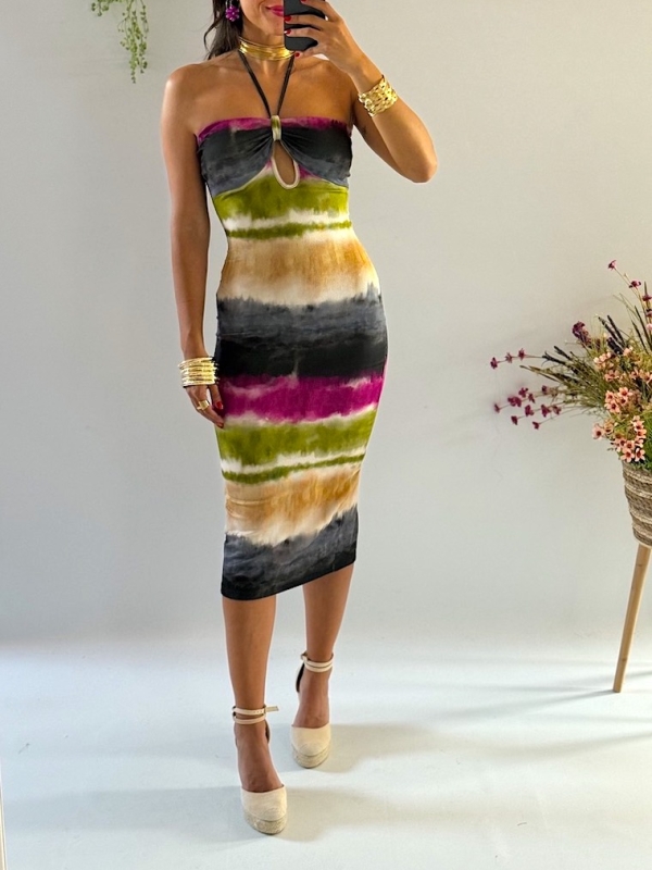 Vestido Aria tie dye