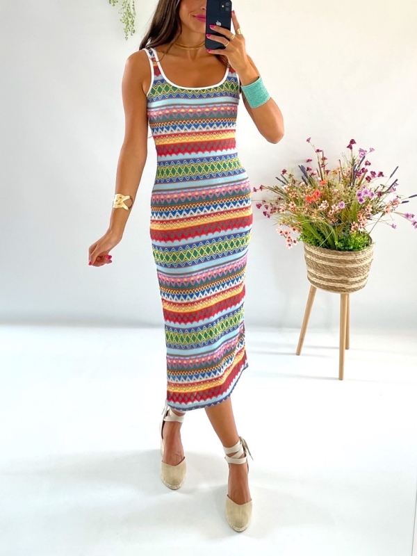 Vestido Acapulco multicolor